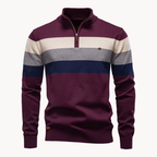 Maglione classico da uomo con zip a un quarto - Stile disinvolto