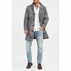 Cappotto classico a quadri da uomo