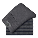 Pantaloni classici da uomo in velluto a coste elasticizzati per uno stile casual elegante