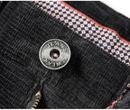 Pantaloni classici da uomo in velluto a coste elasticizzati per un comfort che dura tutto il giorno