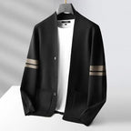 Maglione cardigan a righe classico da uomo