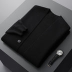 Maglione cardigan a righe classico da uomo