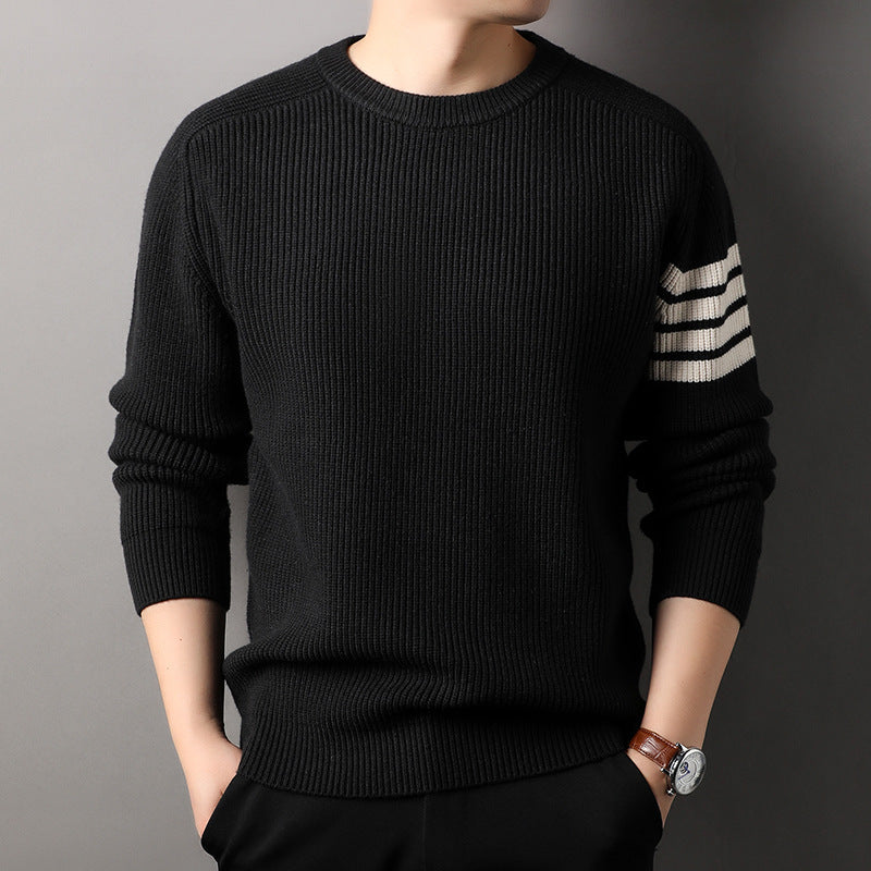 Maglione a righe classico da uomo | Elegante e confortevole