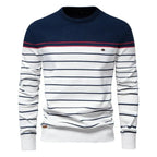 Maglione pullover classico a righe da uomo