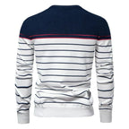 Maglione pullover classico a righe da uomo