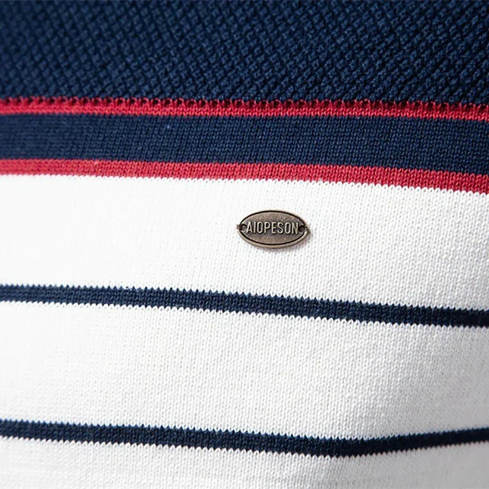 Maglione pullover classico a righe da uomo