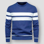 Maglione classico a righe da uomo per uno stile disinvolto
