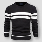 Maglione classico a righe da uomo per uno stile disinvolto