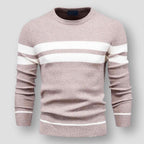 Maglione classico a righe da uomo per uno stile disinvolto