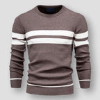 Maglione classico a righe da uomo per uno stile disinvolto