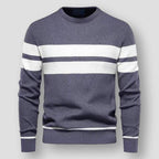 Maglione classico a righe da uomo per uno stile disinvolto