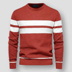 Maglione classico a righe da uomo per uno stile disinvolto