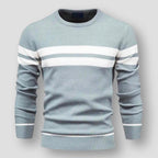 Maglione classico a righe da uomo per uno stile disinvolto