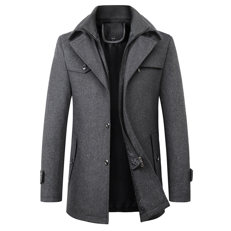Trench classico da uomo per uno stile invernale elegante