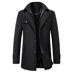 Trench classico da uomo per uno stile invernale elegante