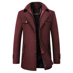 Trench classico da uomo per uno stile invernale elegante