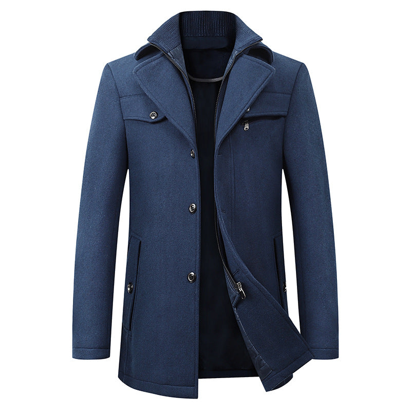 Trench classico da uomo per uno stile invernale elegante
