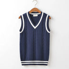 Gilet classico in maglia da uomo con scollo a V: strati con stile