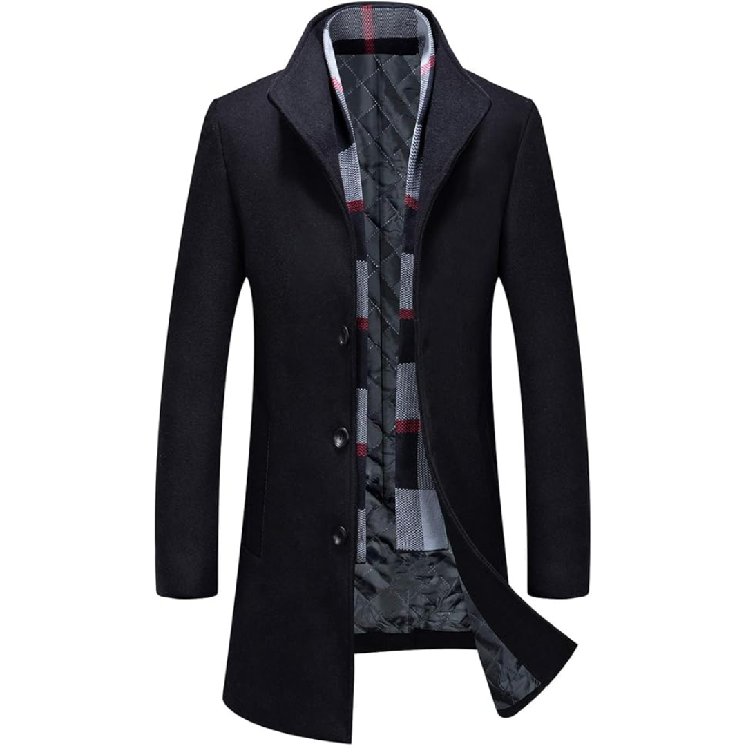 Trench classico da uomo per l'inverno
