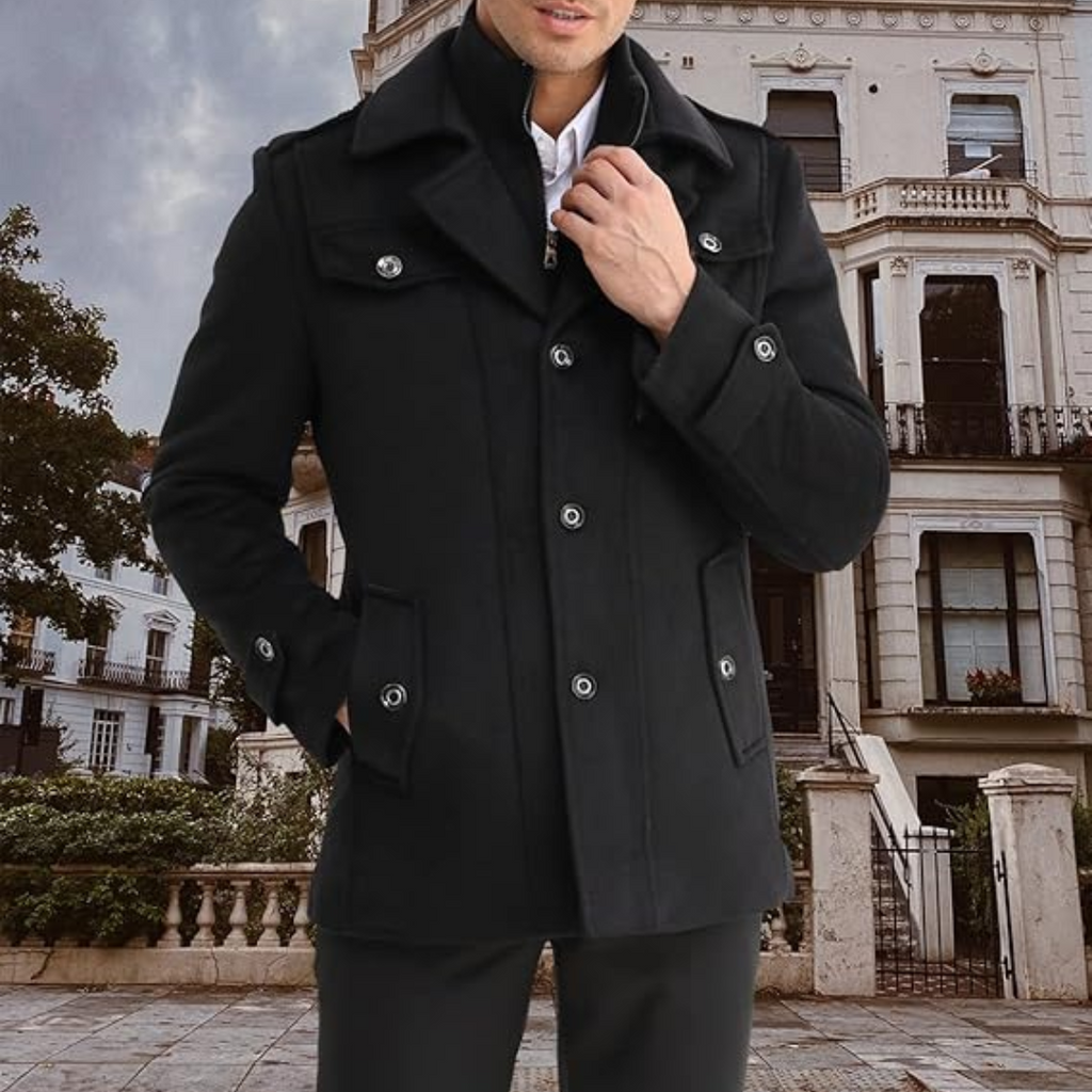 Trench classico da uomo per l'inverno