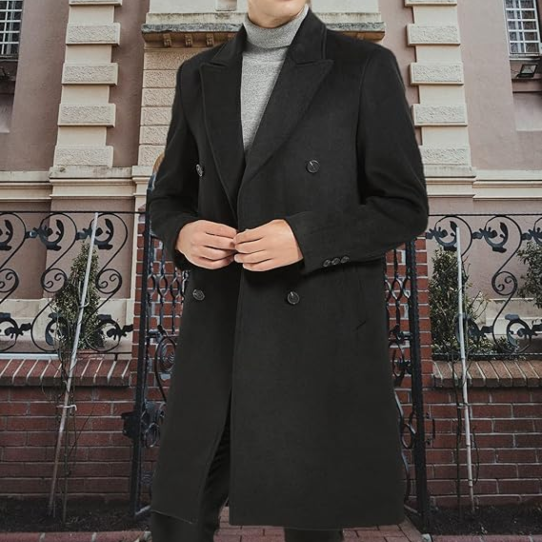 Trench classico da uomo per l'inverno