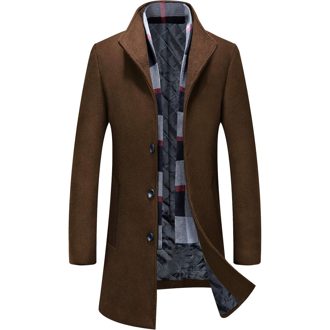 Trench classico da uomo per l'inverno