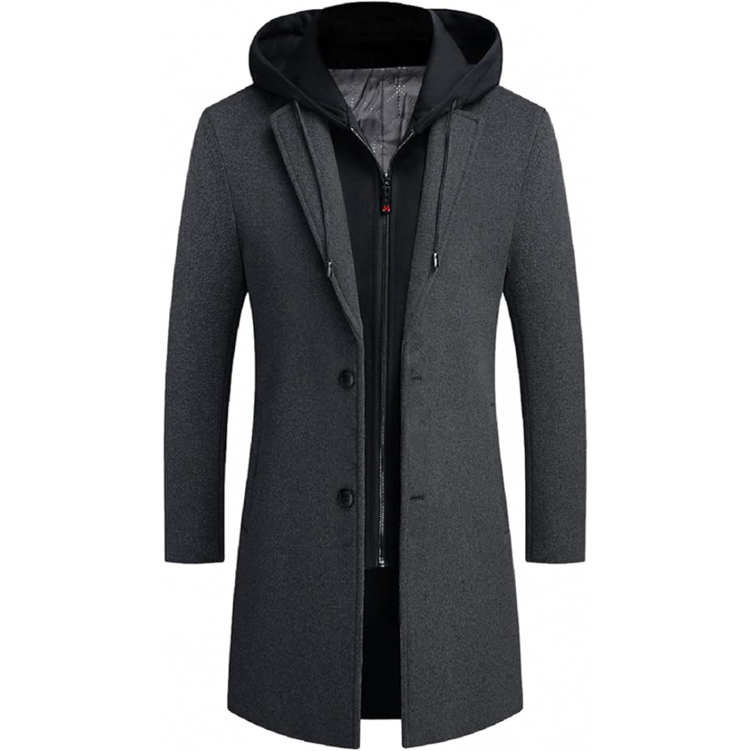 Trench classico da uomo per l'inverno