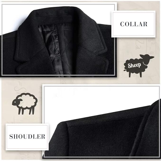 Trench classico da uomo per l'inverno