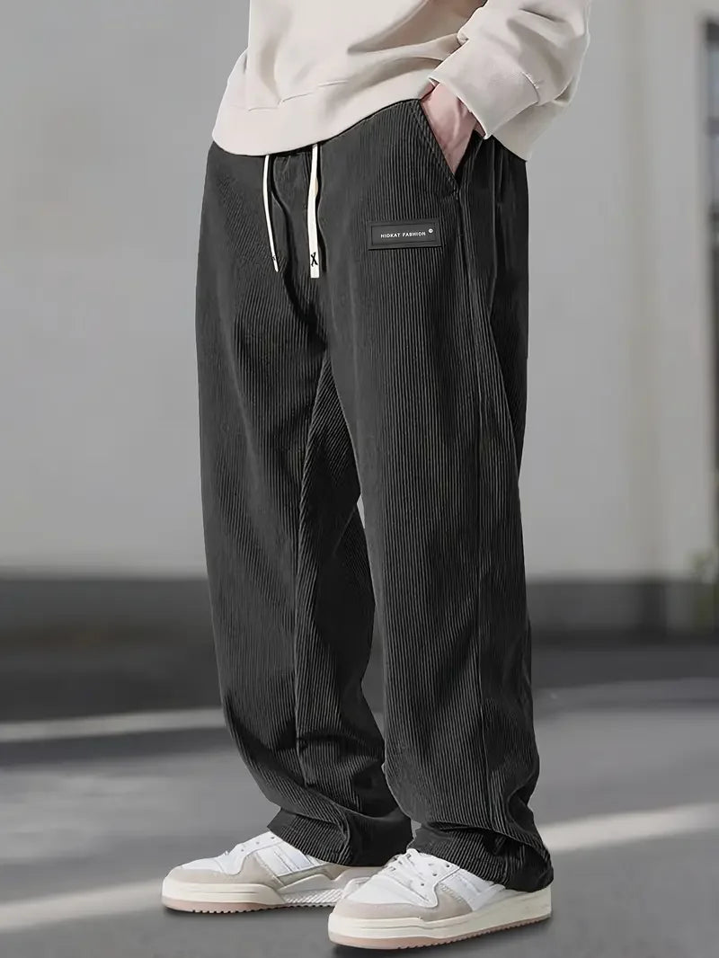 Comodi pantaloni cargo da uomo in velluto a coste per lo stile di tutti i giorni