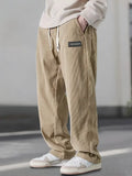 Comodi pantaloni cargo da uomo in velluto a coste per lo stile di tutti i giorni