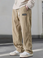 Comodi pantaloni cargo da uomo in velluto a coste per lo stile di tutti i giorni