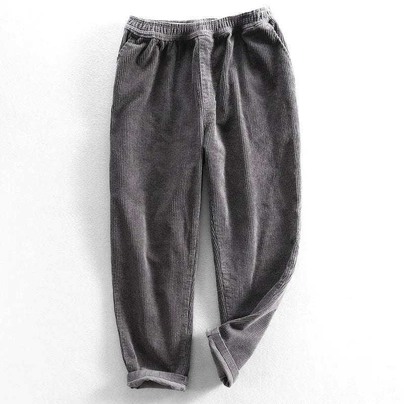 Comodi pantaloni in velluto a coste da uomo