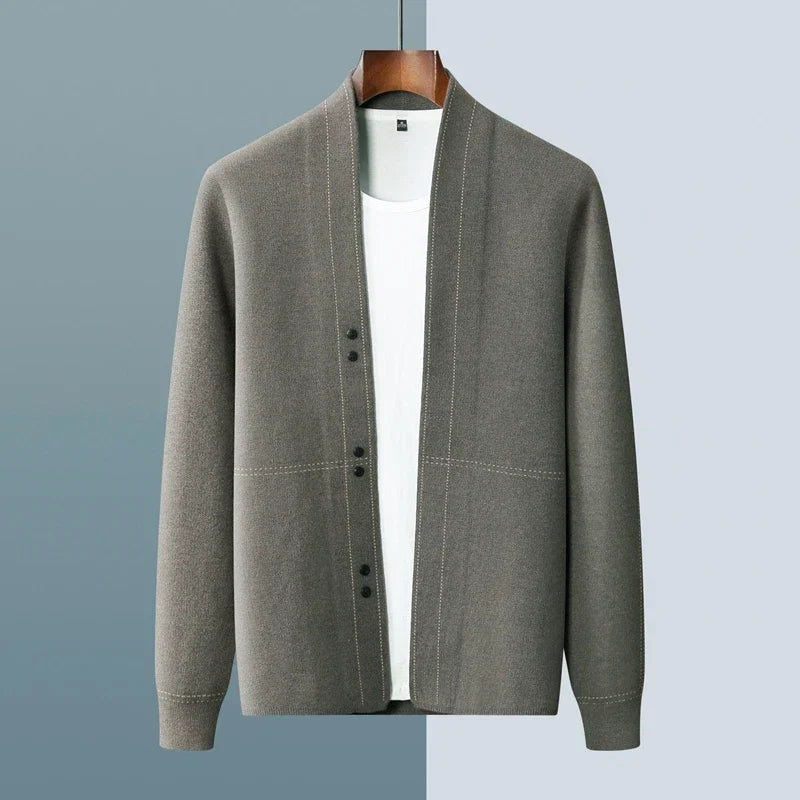 Cardigan lungo accogliente da uomo | Stile e calore senza sforzo