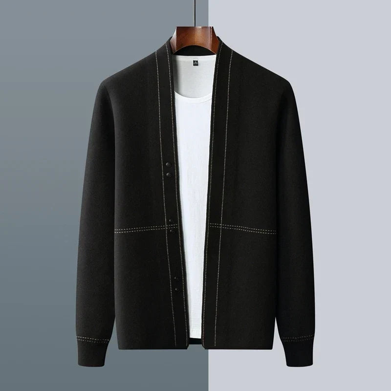 Cardigan lungo accogliente da uomo | Stile e calore senza sforzo