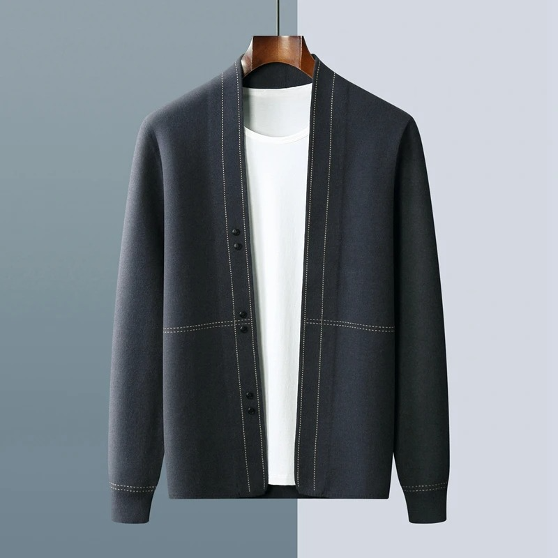 Cardigan lungo accogliente da uomo | Stile e calore senza sforzo
