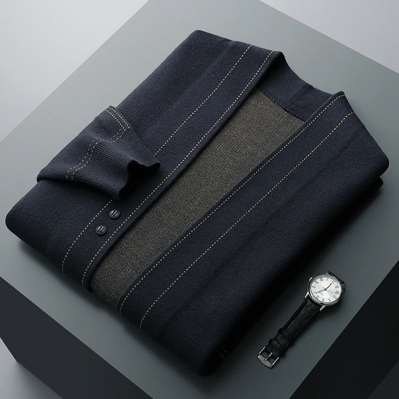 Cardigan lungo accogliente da uomo | Stile e calore senza sforzo