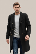 Cappotto lungo doppiopetto da uomo | Migliora il tuo stile per ogni occasione