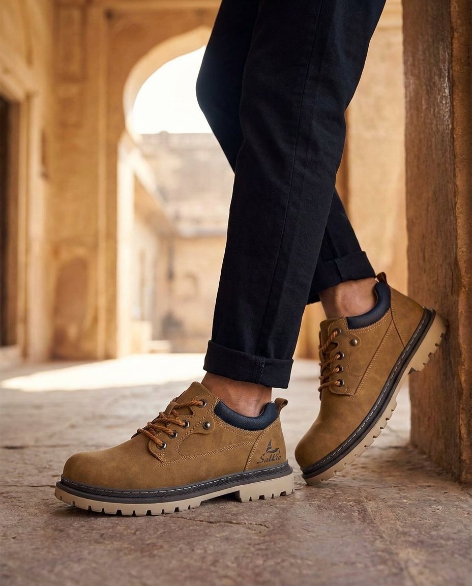 Stivali da lavoro in pelle resistente da uomo: comfort e stile per qualsiasi percorso