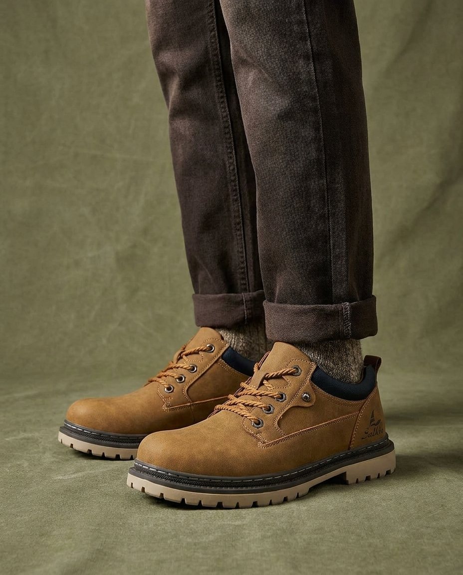 Stivali da lavoro in pelle resistente da uomo: comfort e stile per tutto il giorno