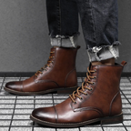 Stivali in pelle vintage Easton da uomo