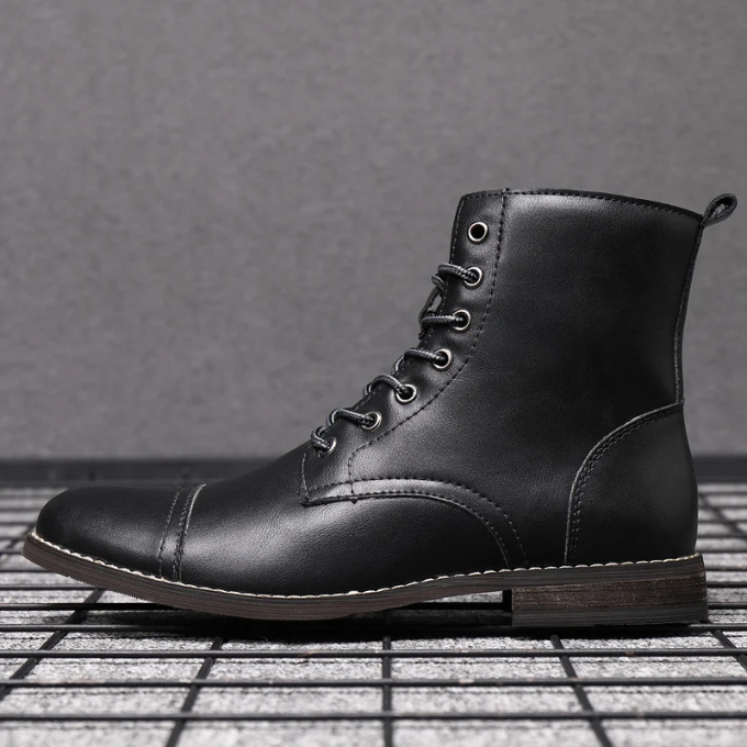 Stivali in pelle vintage Easton da uomo