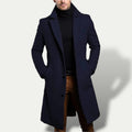 Cappotto lungo elegante monopetto da uomo - Capispalla per tutte le stagioni