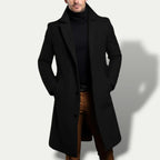 Cappotto lungo elegante monopetto da uomo - Capispalla per tutte le stagioni