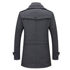 Cappotto invernale elegante in due pezzi da uomo per un calore a strati