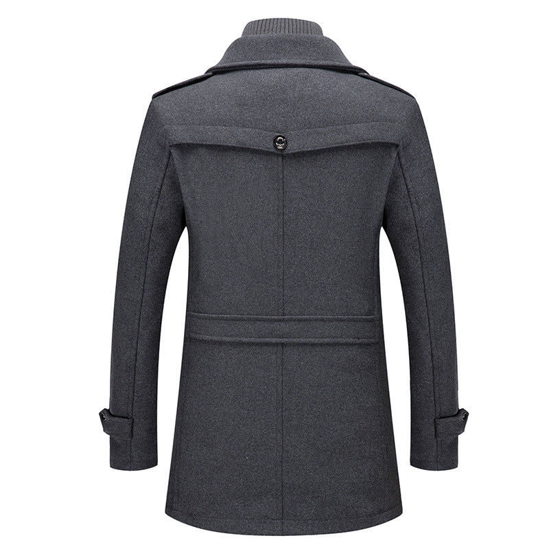 Cappotto invernale elegante in due pezzi da uomo per un calore a strati