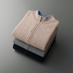 Cardigan elegante con cerniera da uomo per uno stile raffinato