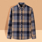 Camicia in flanella comfort quotidiana da uomo | Stile versatile con bottoni