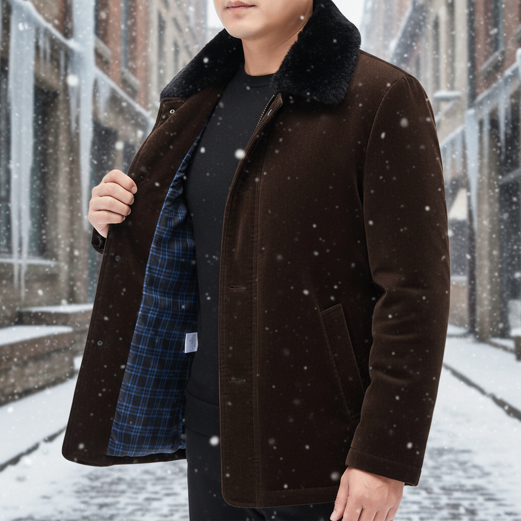Giacca invernale da uomo calda ed elegante