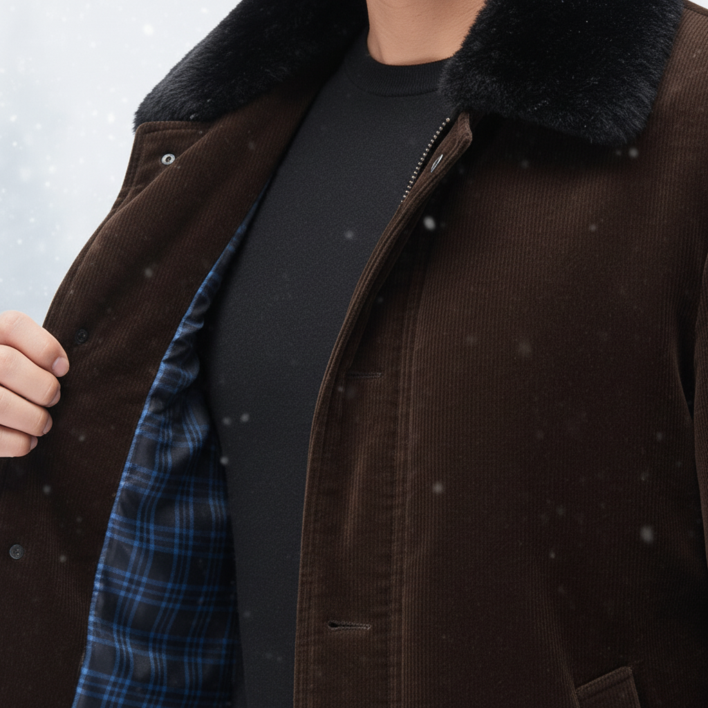 Giacca invernale da uomo calda ed elegante