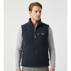 Gilet da esterno in pile da uomo con tasche con cerniera